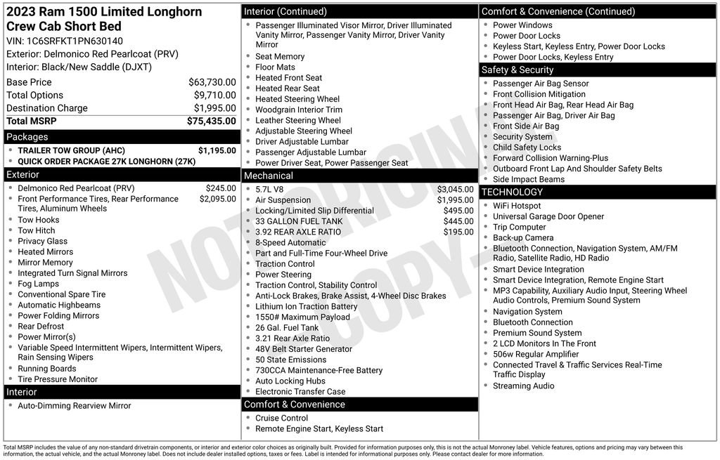 ram ram 1500 pickup 2023 1C6SRFKT1PN630140 image ram ram 1500 pickup 2023 1C6SRFKT1PN630140 image